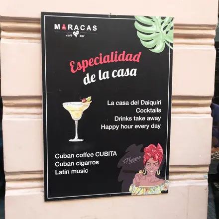 The sign at the door: la casa del daiquiri