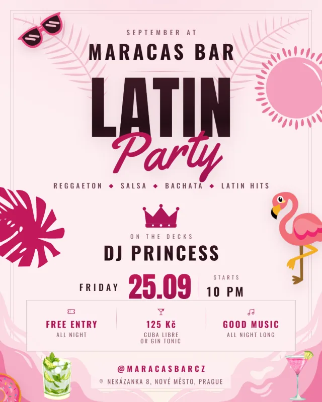 Flyer for LATIN PARTY