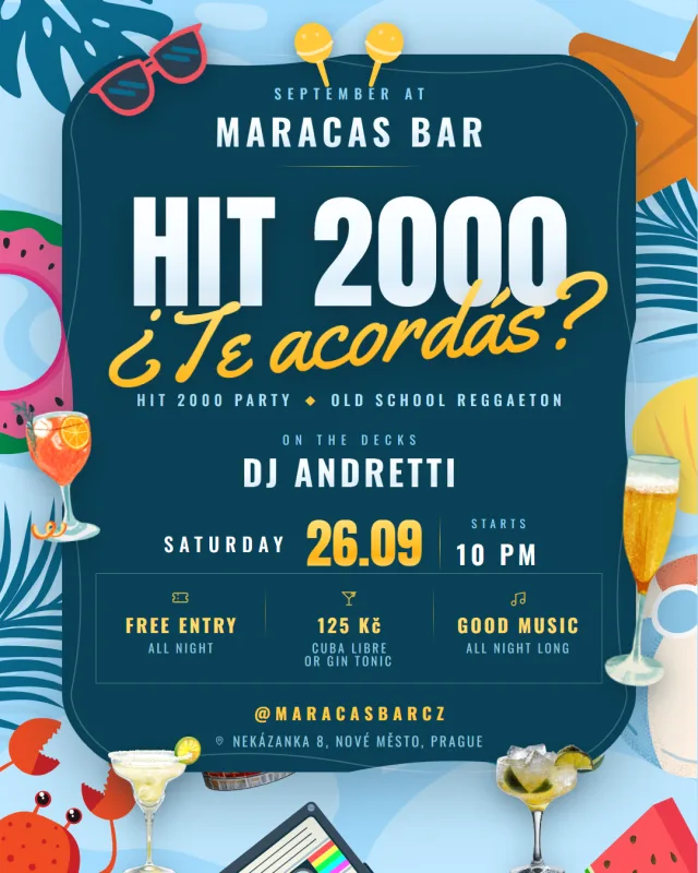 Flyer for ¿Te acordás? · HIT 2000